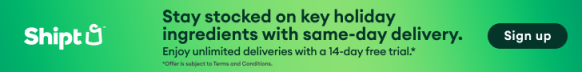 Shipt key holiday ingredients banner Shipt affiliate program, Shipt, shipt.com, Shipt delivery services 