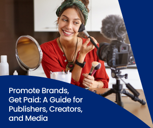 A female creator showcases a brand's beauty products using video equipment and gets paid for promotion.
